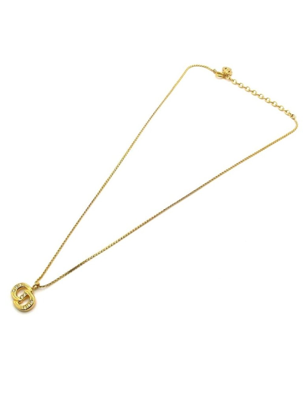 Dior Necklace Gold CD Logo - Picture 2 of 5